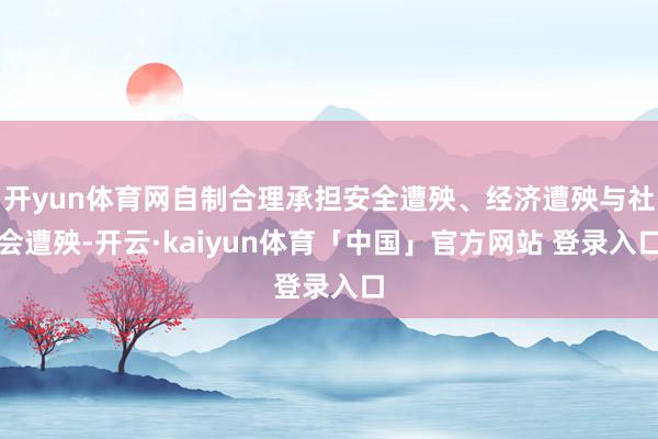 开yun体育网自制合理承担安全遭殃、经济遭殃与社会遭殃-开云·kaiyun体育「中国」官方网站 登录入口